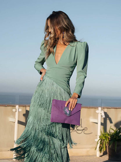 Rosalia | Vestido de flecos