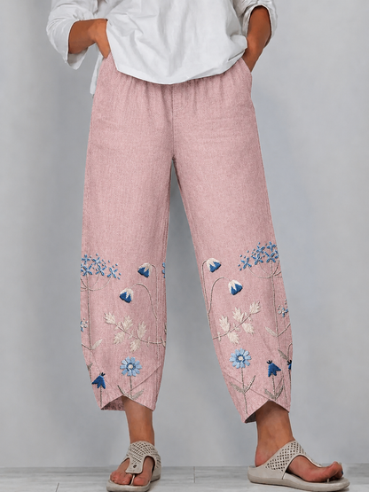 Aria | Pantalón Casual Bordado