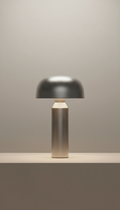 Brushed Metal Table Lamp