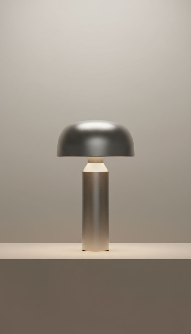Brushed Metal Table Lamp