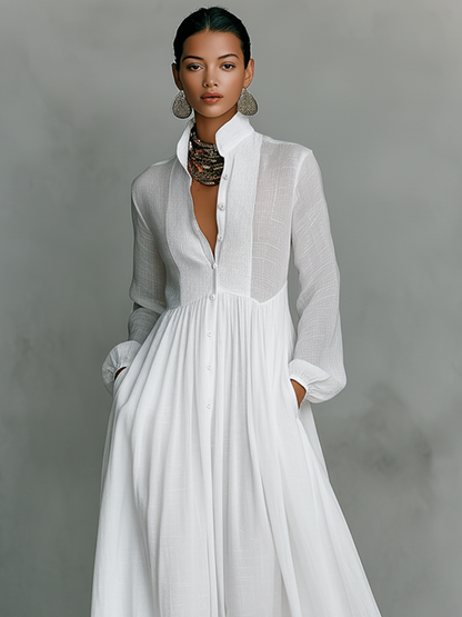 Rebeca | Vestido largo minimalista
